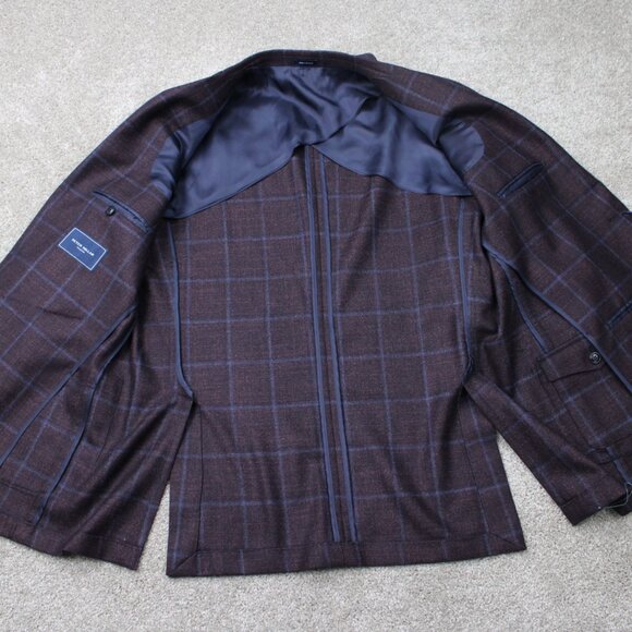 Peter Millar Blazer Mens 44R Purple (Rubi) Wool/Silk/Cashmere Sports Jacket - Picture 9 of 16